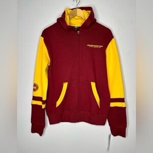 Washington Commanders Youth XL‎ Jacket Sweater Burgundy Gold NWT NFL Apparel